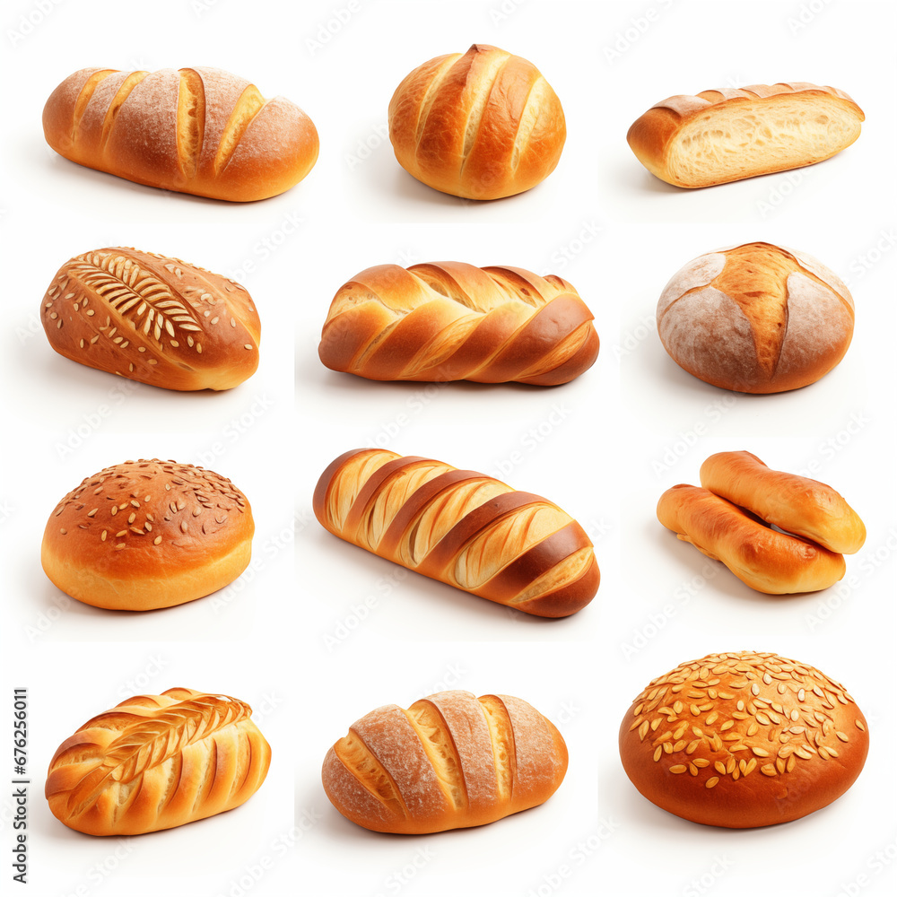 set of bread set of bread