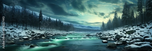 Northern Lights Over Snowy Mountains Aurora , Background Image For Website, Background Images , Desktop Wallpaper Hd Images