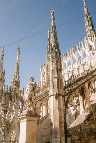 Dach des Doms in Mailand