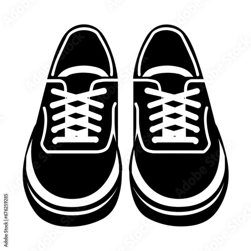 Hand Drawn Illustration of Casual Shoes
