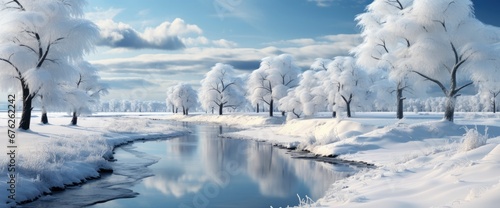 Beautiful Gentle Winter Landscape Frozen Grass , Background Image For Website, Background Images , Desktop Wallpaper Hd Images © Pic Hub
