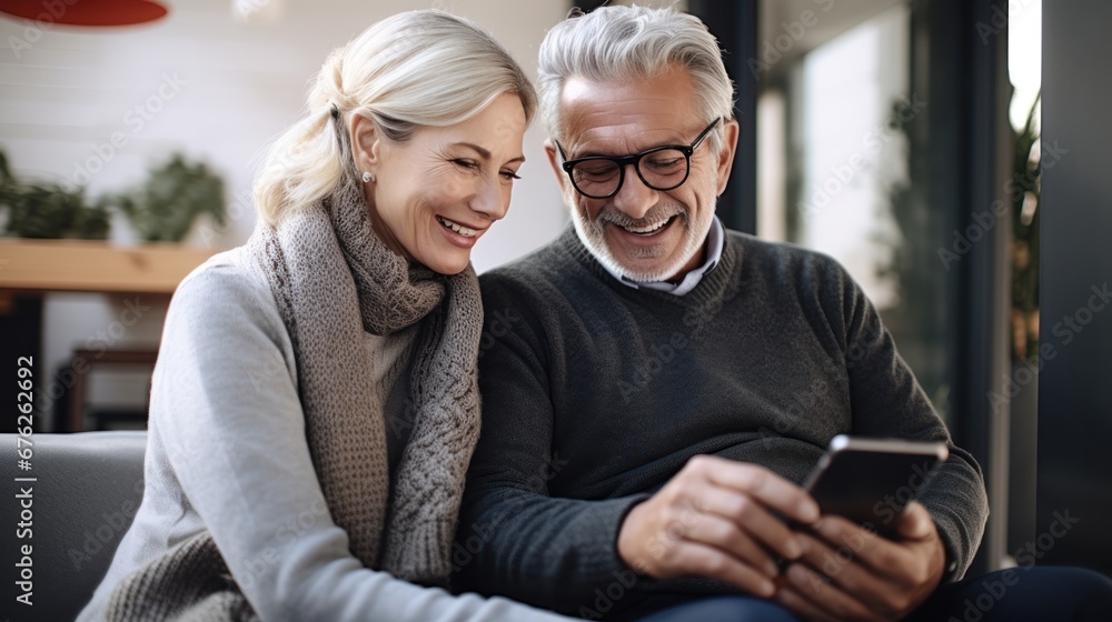 Happy senior using smartphone to shopping online, super sale on black friday, payment with credit card or payment app, cashless society and digital lifestyle. Happy senior using smartphone to shopping online, super sale on black friday, payment with credit card or payment app, cashless society and digital lifestyle.