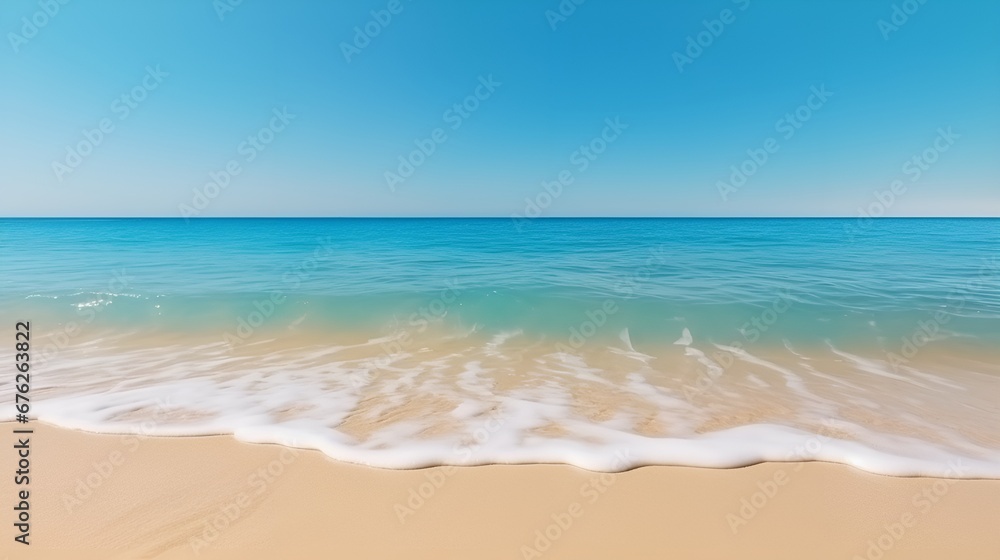 Low Angle Desert Beauty, Sandy Dunes and Clear Blue Skies Low Angle Desert Beauty, Sandy Dunes and Clear Blue Skies