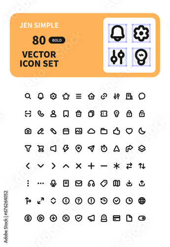 JEN Simple Icon Set Bold
