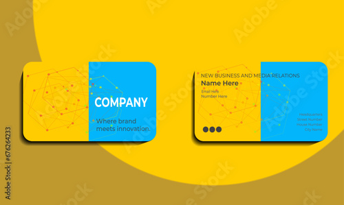 Unique splendid modern business card template.