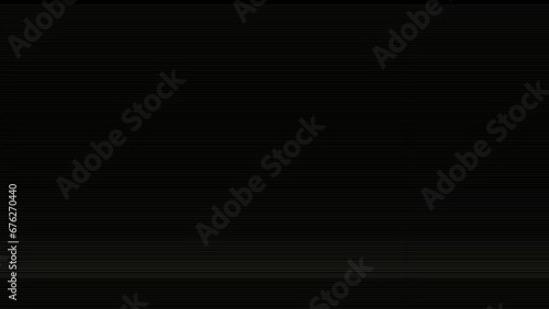 analog TV failure animation, horizontal lines on old TV screen, green phosphor monitor display failure simulation