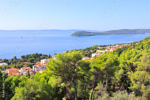 Panorama from Forest Park Marjan in Split, Croatia © Lindasky76
