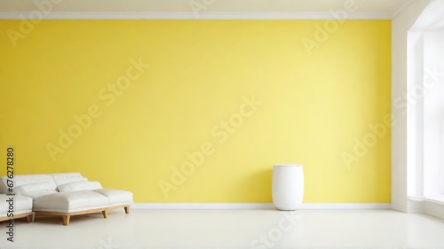 Wallpaper Mural Modern bright interiors apartment. Living room, mockup, illustration. Torontodigital.ca