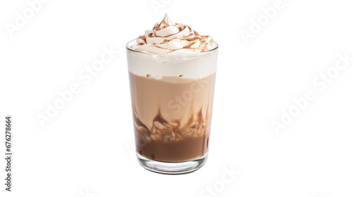 coffee latte with chocolate