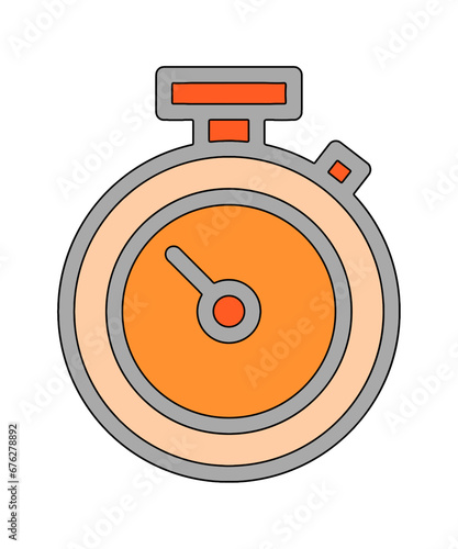 Timmer, Stopwatch, Watch, Time line icon vector photo