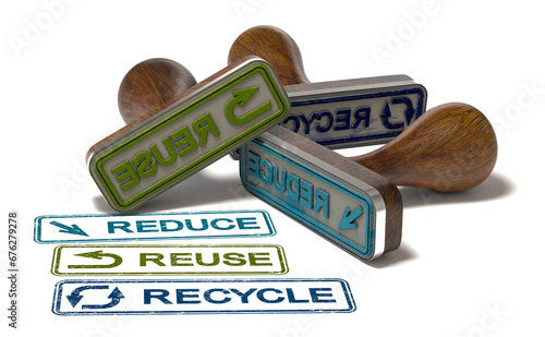 Reduce, Reuse and Recycle. Waste management