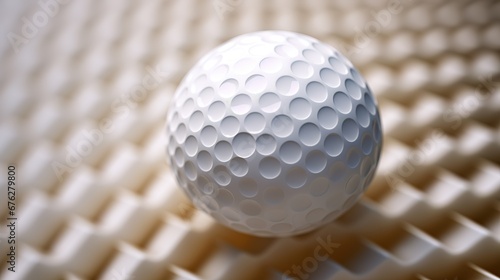 A golf ball close up