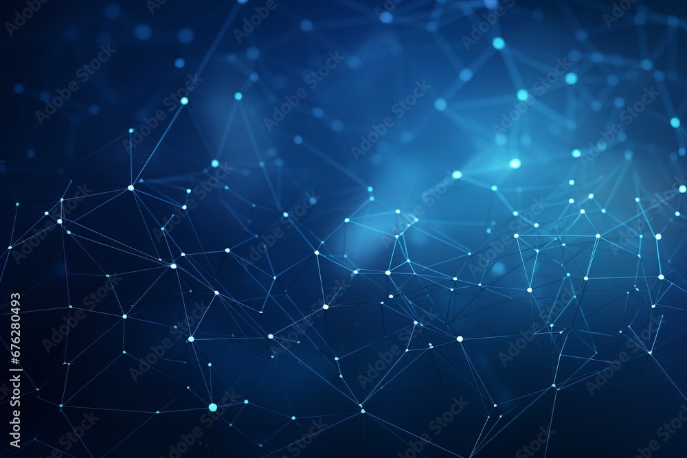 Blue Network Mesh with Dots and Lines. Postprocessed Layered Background. Blue Network Mesh with Dots and Lines. Postprocessed Layered Background.