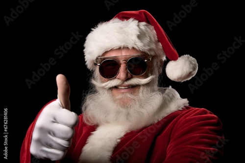 Santa's thumbs up, generative ai.