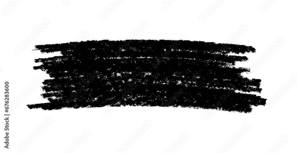 Schwarzes Buntstift oder Kreide Gekritzel