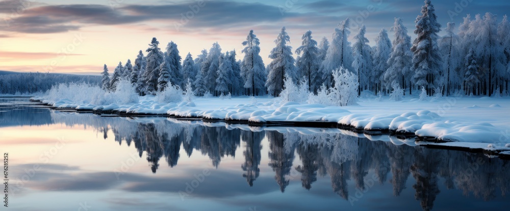 Frosty Winter Landscape Snowy Forest , Background Image For Website, Background Images , Desktop Wallpaper Hd Images