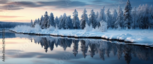 Frosty Winter Landscape Snowy Forest , Background Image For Website, Background Images , Desktop Wallpaper Hd Images