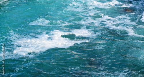 Abstract blue ocean water nature background.Sea water texture for design.Selective focus.