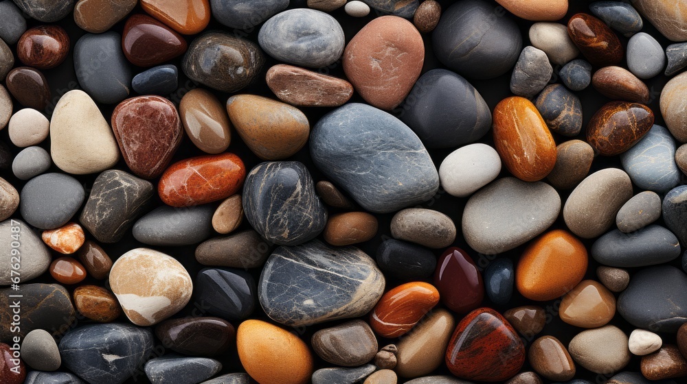 flat river stone texture, Rock wall, Colorful stone background flat river stone texture, Rock wall, Colorful stone background