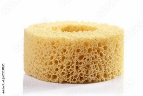 Natural shower loofah sponge massage. Skin product relax soft care. Generate Ai photo