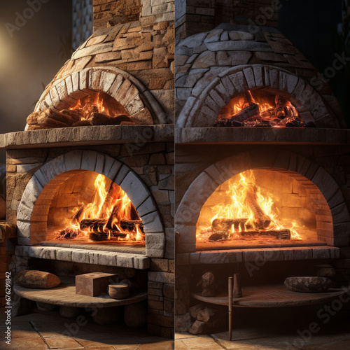 Wood-burning pizza oven