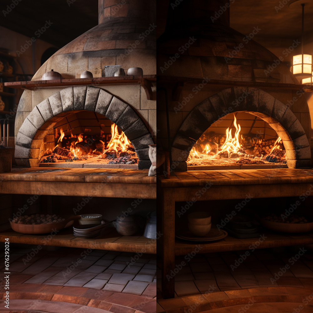 Wood-burning pizza oven