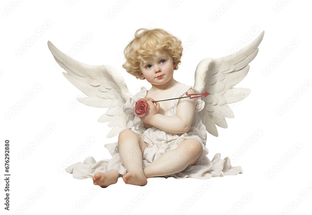 Fototapeta premium Cupid_Child_No_shadows_highest_details
