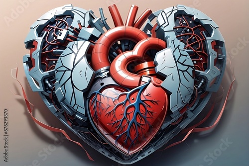 heart in the form of a heart