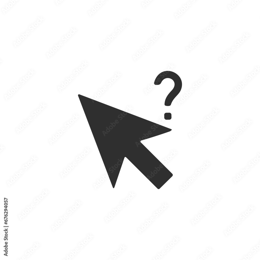 cursor icon on white background 