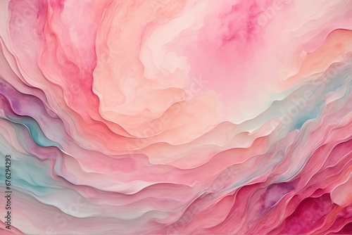 Abstract watercolor background with pink, blue and purple gradient color.