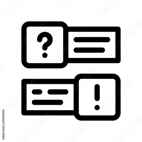 question line icon