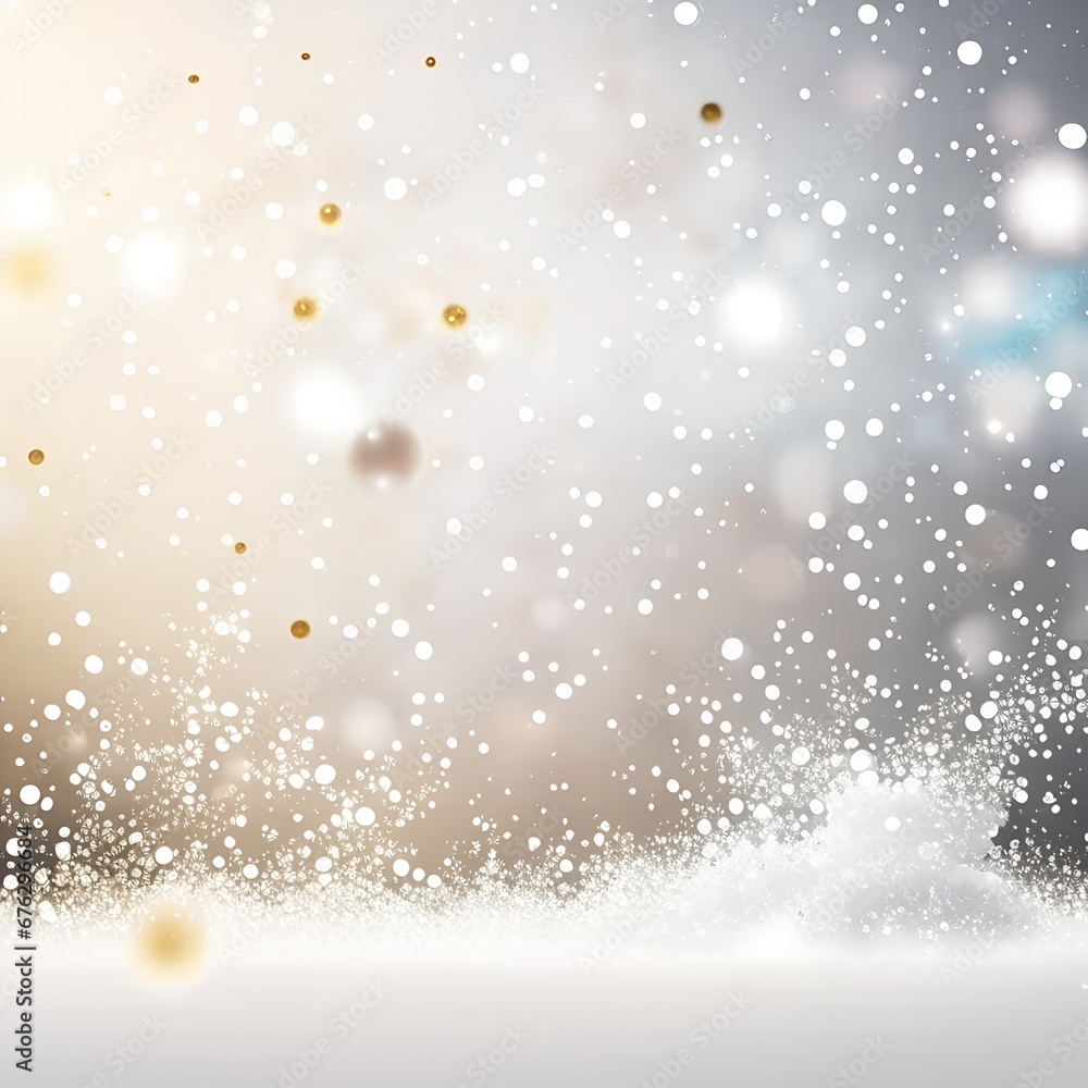 Snow gold background