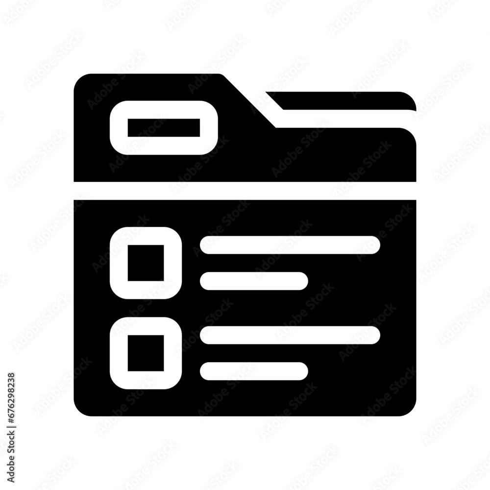survey glyph icon survey glyph icon