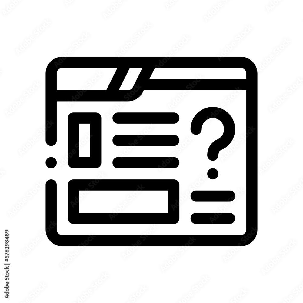 question line icon