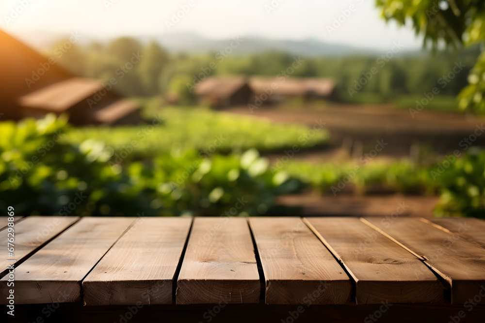 Rural Farmstead Decor on Empty Table Background Rural Farmstead Decor on Empty Table Background