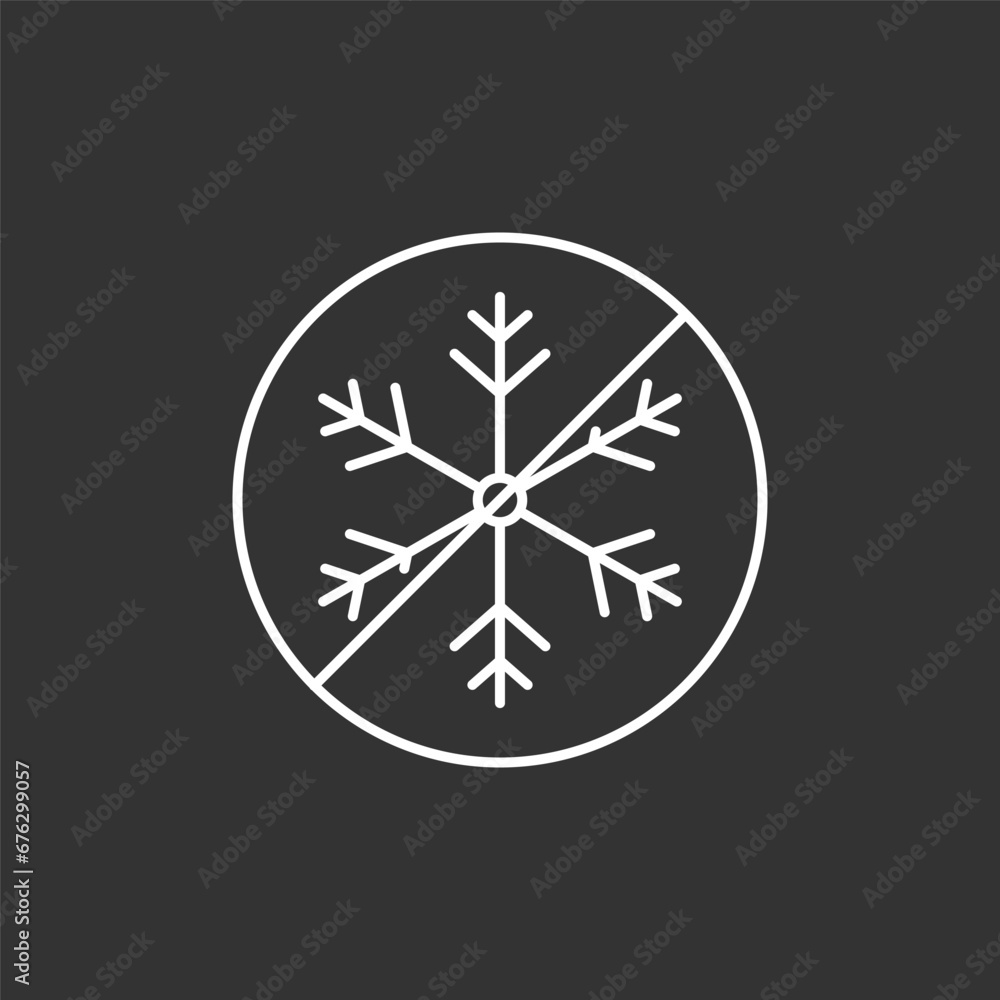 Do not freeze vector icon, editable stroke Do not freeze vector icon, editable stroke