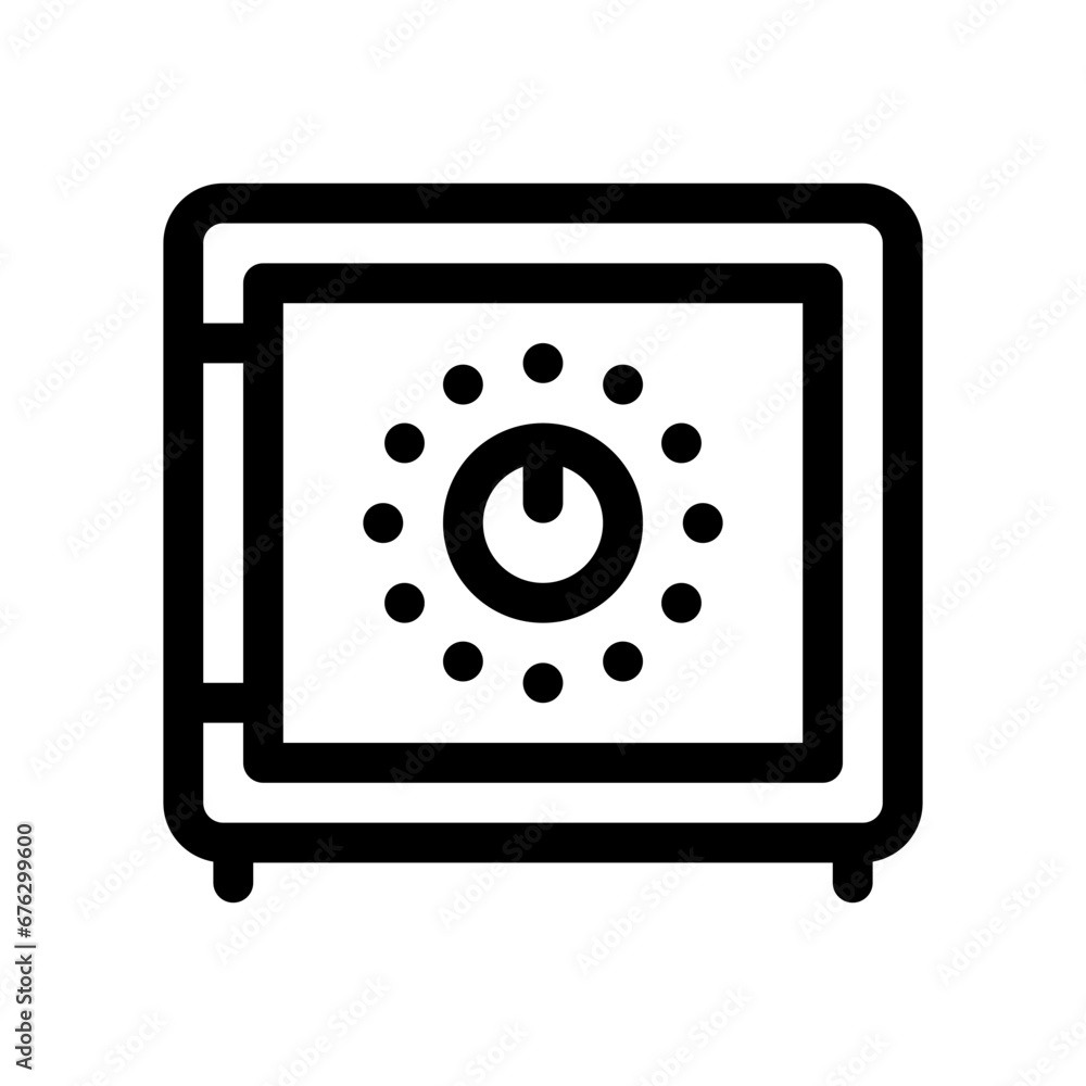 safety box line icon safety box line icon