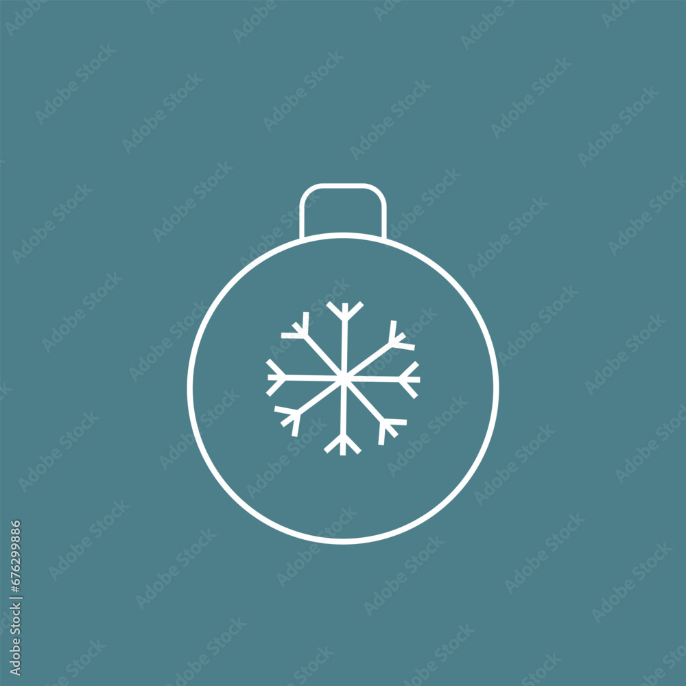 Fototapeta premium vector christmas ball