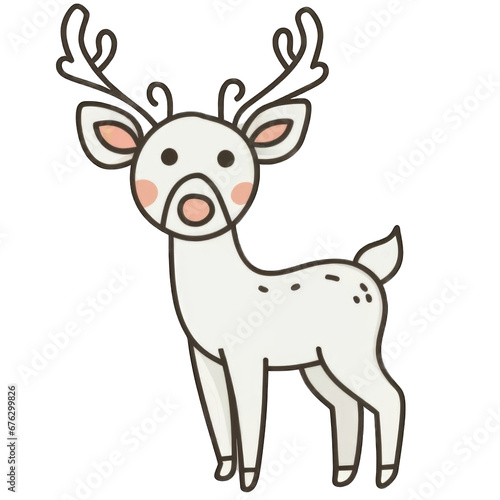 reindeer on Christmas Day, Decorate for Christmas © kanokporn