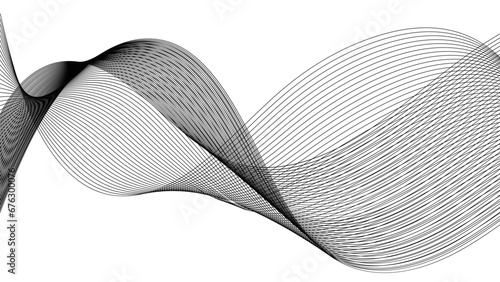 Moire sound wave, digital frame wave, curve flow wavy