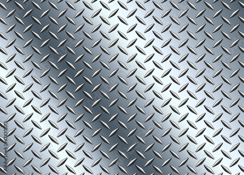 Stainless steel texture metallic, diamond pattern metal sheet texture background.