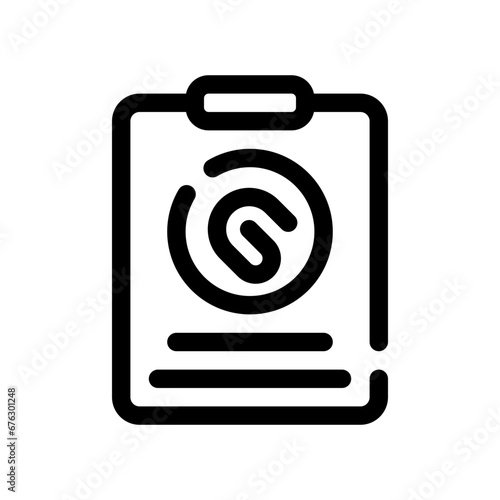 clipboard line icon
