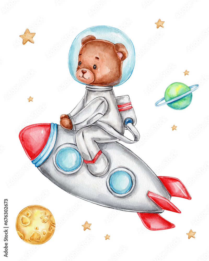 Rocket teddy bear sales