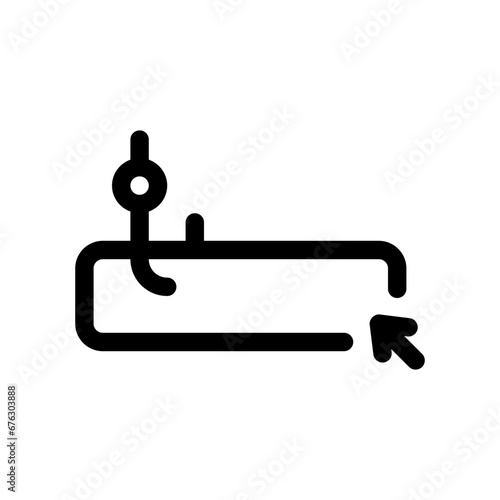 clickbait line icon