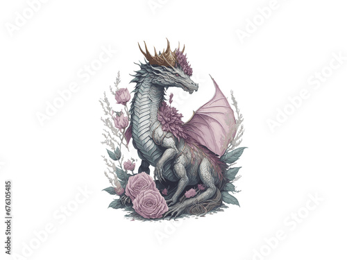 Watercolor Dragon  Fantasy Dragon Png Clipart 