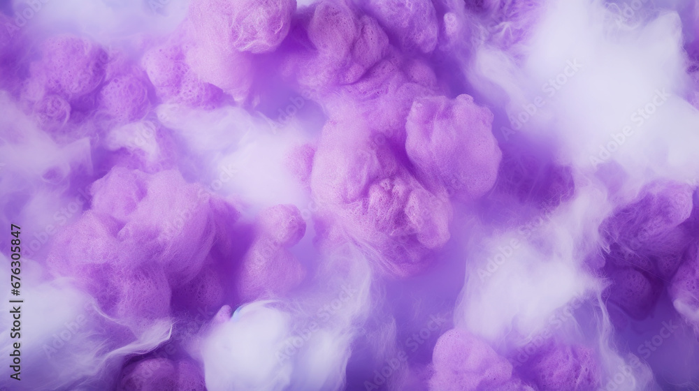 Violet cotton candy background. Candy floss texture. Generative AI Violet cotton candy background. Candy floss texture. Generative AI