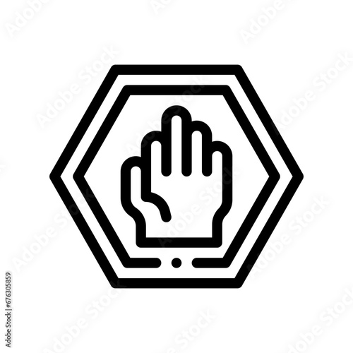 stop line icon