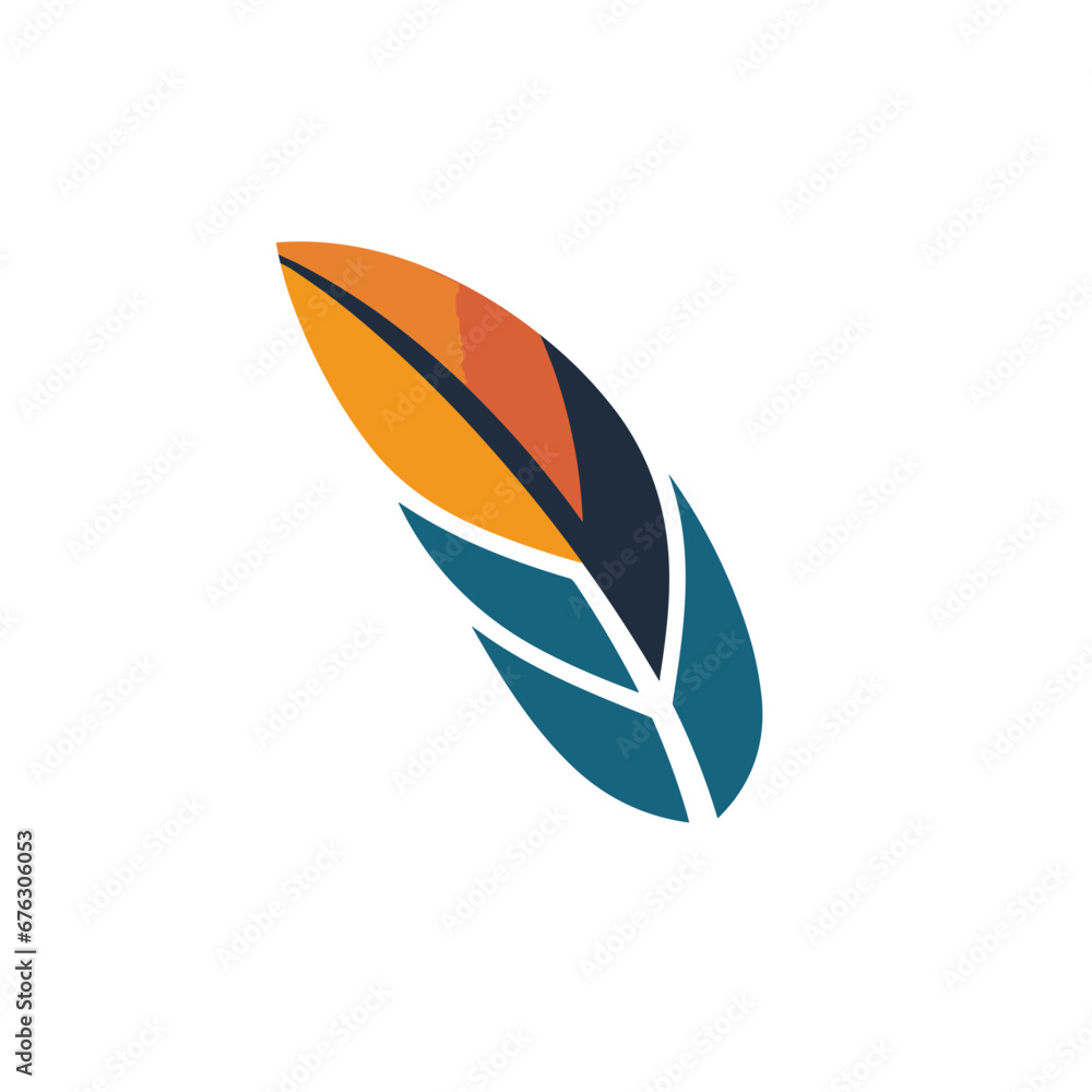 Parrot and exotic bird sanctuary filled colorful logo. Tropical bird feather. Veterinary clinic. Design element. Created with artificial intelligence. Ai art for corporate branding, pet shop startup Parrot and exotic bird sanctuary filled colorful logo. Tropical bird feather. Veterinary clinic. Design element. Created with artificial intelligence. Ai art for corporate branding, pet shop startup