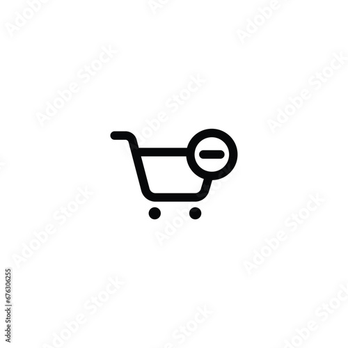 Shopping cart icon vector