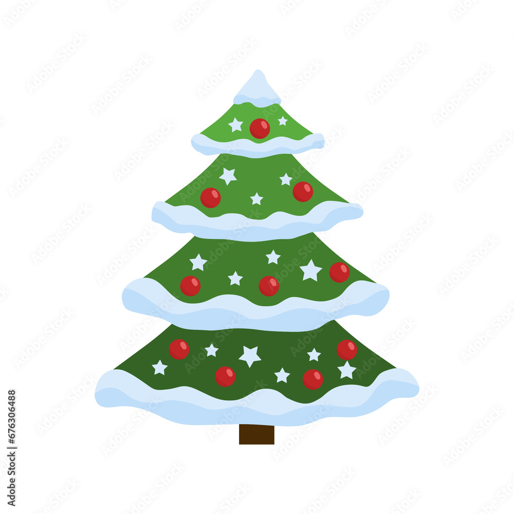 Christmas tree illustration

